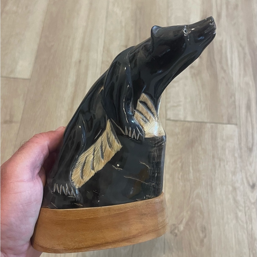Vintage Black Bear Decor